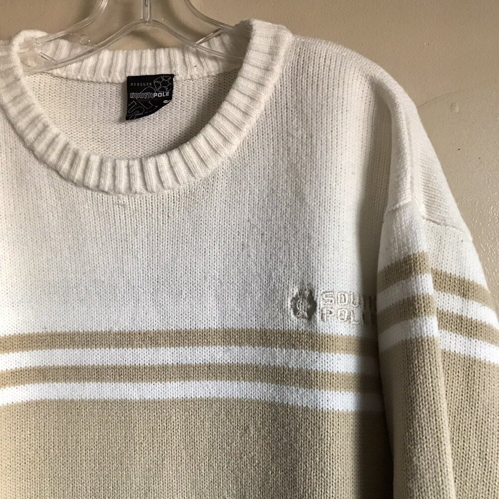 Southpole Men's Vintage Striped Long Sleeve Sweater Size XL - Picture 3 of 6